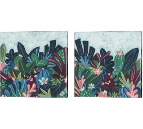 Tropic Vista 2 Piece Canvas Print Set by June Erica Vess