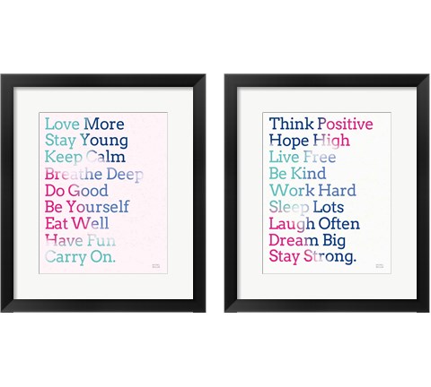 Key to Happiness 2 Piece Framed Art Print Set by Michael Mullan