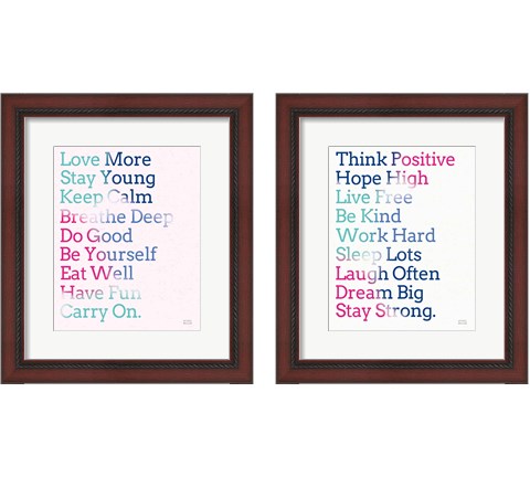 Key to Happiness 2 Piece Framed Art Print Set by Michael Mullan