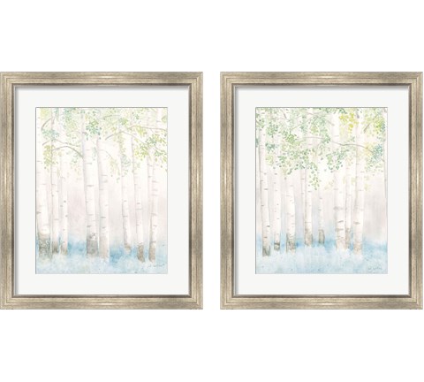Soft Birches 2 Piece Framed Art Print Set by James Wiens
