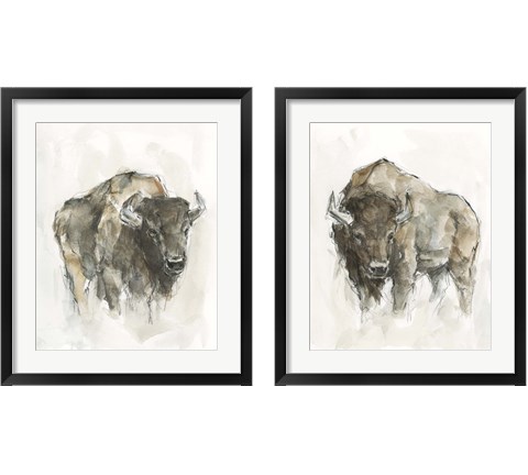 American Buffalo 2 Piece Framed Art Print Set by Ethan Harper