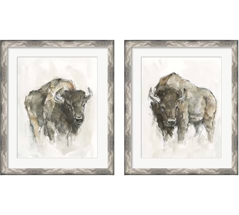 American Buffalo 2 Piece Framed Art Print Set by Ethan Harper