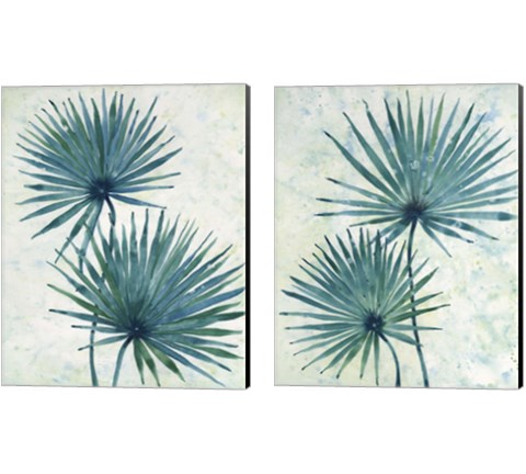 Palm Leaves 2 Piece Canvas Print Set by Timothy O'Toole