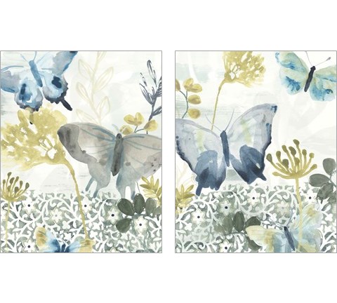 Butterfly Concerto 2 Piece Art Print Set by June Erica Vess