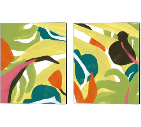 Mod Tropics 2 Piece Canvas Print Set by June Erica Vess