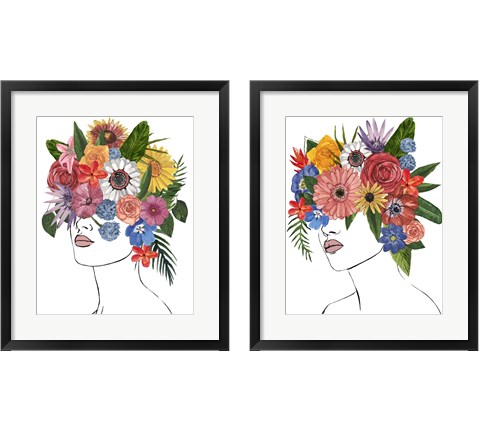 Flower Lady 2 Piece Framed Art Print Set by Annie Warren