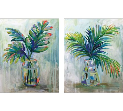 Palm Leaves 2 Piece Art Print Set by Jeanette Vertentes