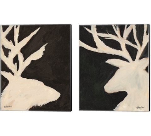 Deer & Elk 2 Piece Canvas Print Set by Roey Ebert