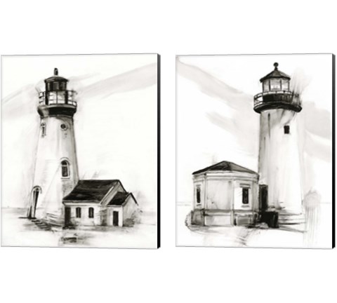 Lighthouse Study 2 Piece Canvas Print Set by Ethan Harper