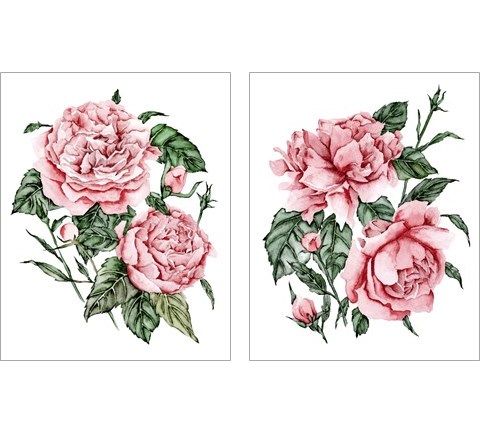 Roses are Red 2 Piece Art Print Set by Melissa Wang