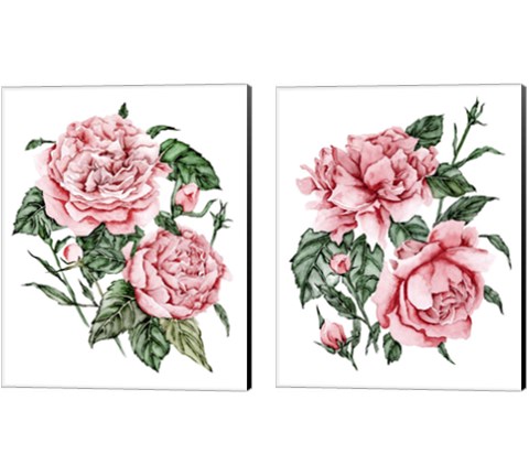Roses are Red 2 Piece Canvas Print Set by Melissa Wang