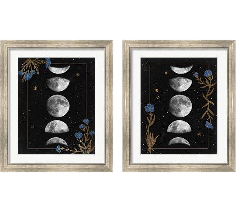 Night Moon 2 Piece Framed Art Print Set by Melissa Wang