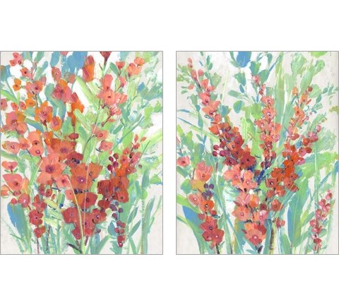Tropical Summer Blooms 2 Piece Art Print Set by Timothy O'Toole