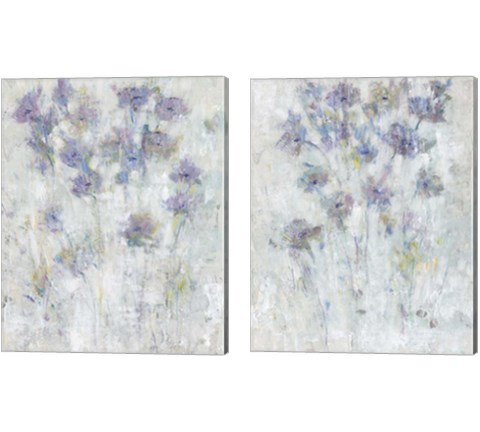 Lavender Floral Fresco 2 Piece Canvas Print Set by Timothy O'Toole