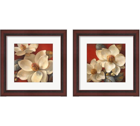 Magnolia Passion2 Piece Framed Art Print Set by Lanie Loreth