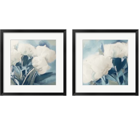 White Roses 2 Piece Framed Art Print Set by Dan Meneely
