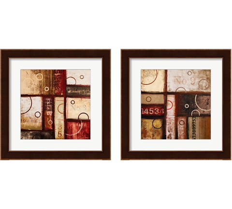 Digits in the Abstract 2 Piece Framed Art Print Set by Michael Marcon