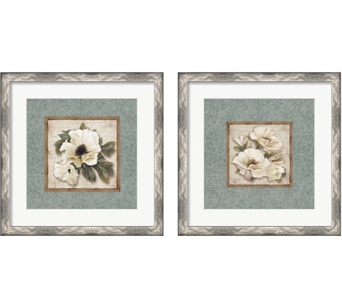 Silversage Flower 2 Piece Framed Art Print Set by Elizabeth Medley