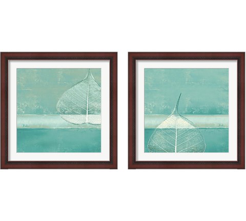 Less is More on Teal 2 Piece Framed Art Print Set by Patricia Pinto