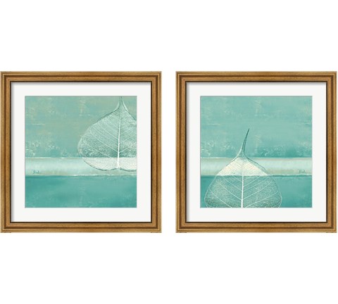 Less is More on Teal 2 Piece Framed Art Print Set by Patricia Pinto