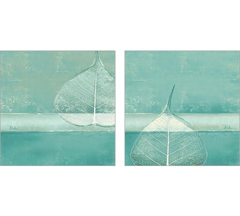 Less is More on Teal 2 Piece Art Print Set by Patricia Pinto