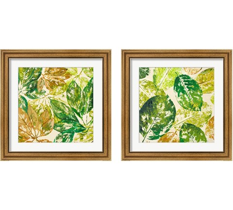 Green Overlay 2 Piece Framed Art Print Set by Patricia Pinto