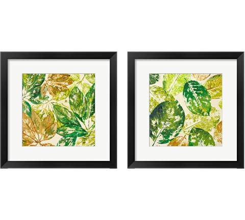 Green Overlay 2 Piece Framed Art Print Set by Patricia Pinto