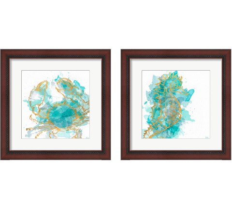 Watercolor Surf Side 2 Piece Framed Art Print Set by Patricia Pinto