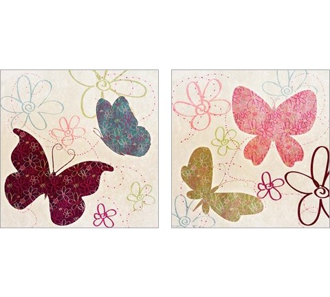 Fly Away 2 Piece Art Print Set by SD Graphics Studio