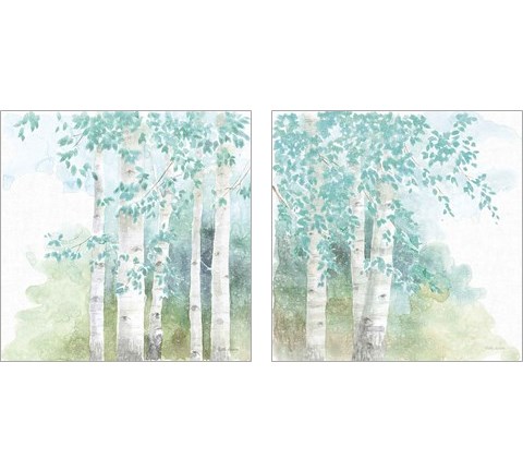 Natures Leaves 2 Piece Art Print Set by Beth Grove