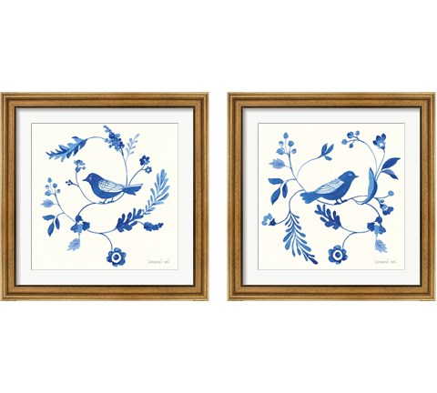 Songbird Celebration 2 Piece Framed Art Print Set by Danhui Nai