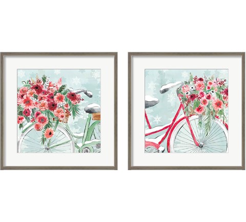 Holiday Ride 2 Piece Framed Art Print Set by Dina June