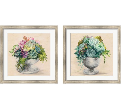 Festive Succulents 2 Piece Framed Art Print Set by Julia Purinton