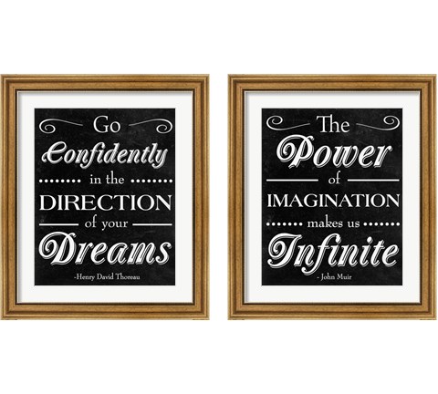 Direction of your Dreams 2 Piece Framed Art Print Set by SD Graphics Studio