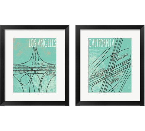 California Roads 2 Piece Framed Art Print Set by SD Graphics Studio