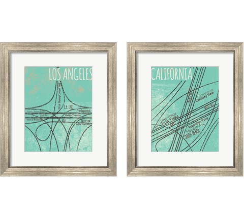 California Roads 2 Piece Framed Art Print Set by SD Graphics Studio