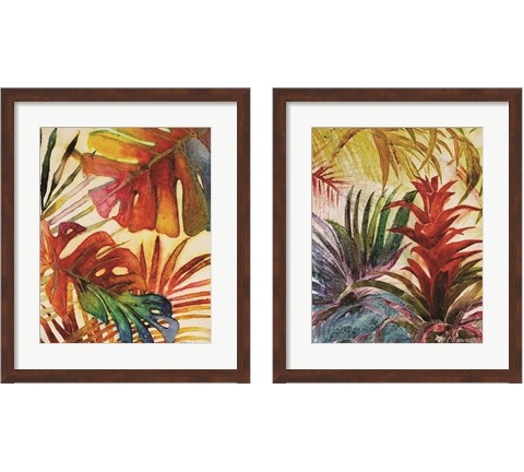 Tropic Botanicals 2 Piece Framed Art Print Set by Marie-Elaine Cusson