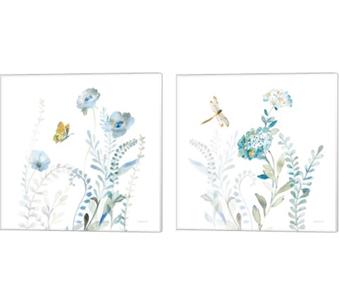 Blues of Summer 2 Piece Canvas Print Set by Danhui Nai