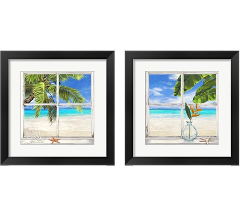 Horizon Tropical 2 Piece Framed Art Print Set by Remy Dellal