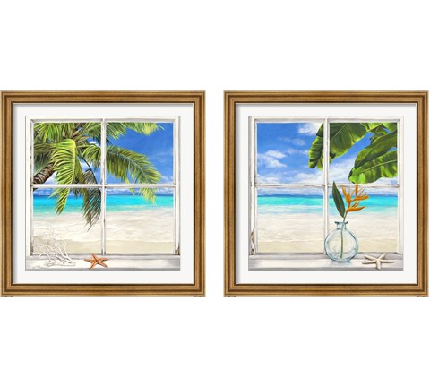 Horizon Tropical 2 Piece Framed Art Print Set by Remy Dellal