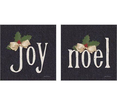 Joy & Noel 2 Piece Art Print Set by Bluebird Barn