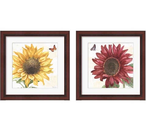 Sunflower Splendor 2 Piece Framed Art Print Set by Beth Grove