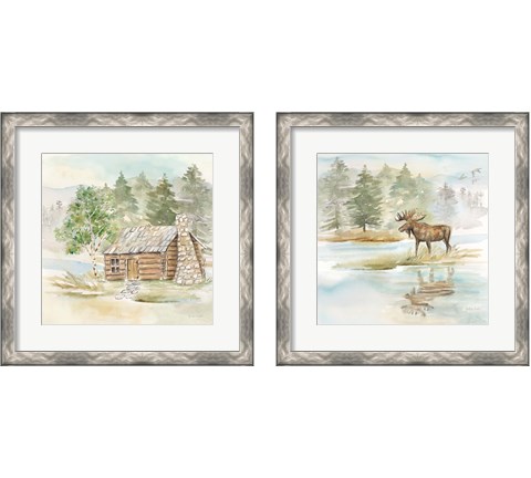 Woodland Reflections 2 Piece Framed Art Print Set by Cynthia Coulter