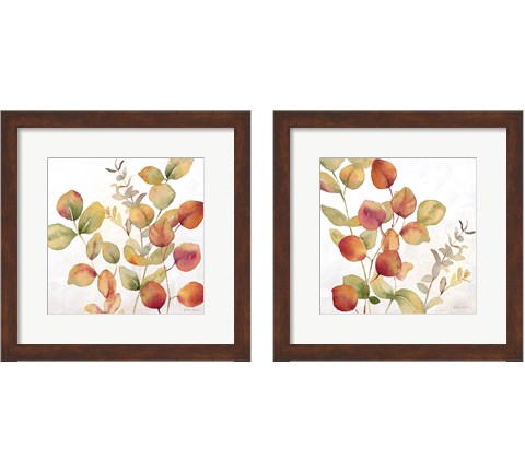 Eucalyptus Leaves Spice 2 Piece Framed Art Print Set by Cynthia Coulter