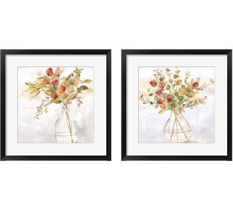Eucalyptus Vase Spice 2 Piece Framed Art Print Set by Cynthia Coulter