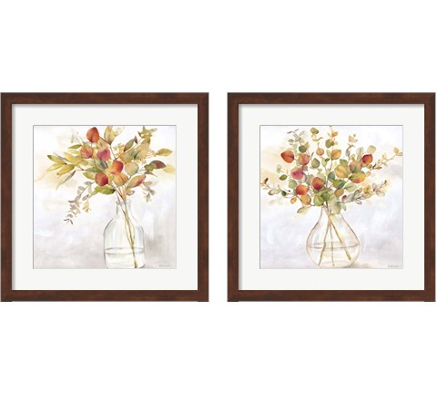 Eucalyptus Vase Spice 2 Piece Framed Art Print Set by Cynthia Coulter