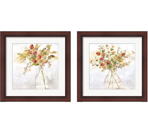 Eucalyptus Vase Spice 2 Piece Framed Art Print Set by Cynthia Coulter