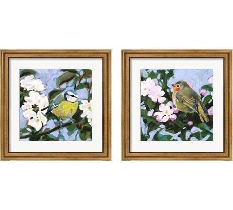 Perching  2 Piece Framed Art Print Set by Victoria Borges