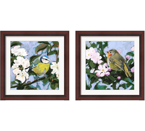 Perching  2 Piece Framed Art Print Set by Victoria Borges