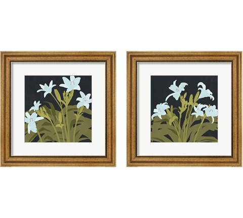 Garden Lilies 2 Piece Framed Art Print Set by Jacob Green